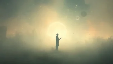 Cenaze töreninde konuşma yapan birini gösteren rüya görseli.